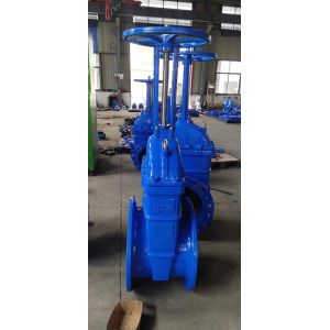 Flanged F4 Gate Valve Soft Resilient Seated Brass Nut Type