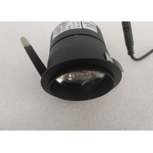 Black 2700K 10W Ra90 LED Recessed Downlight Changeable Beam Angles 12-24 Degree