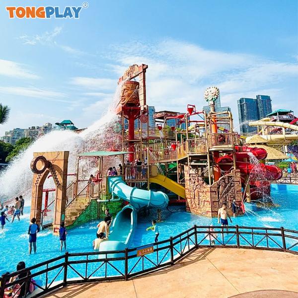 Buy High Capacity Eco-friendly Commercial Water Slide with 12-month Warranty for Outdoor Water Parks at wholesale prices