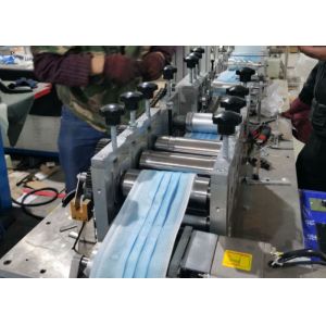 Disposable Folded 3 Ply Face Mask Production Line / Face Mask Production Machine