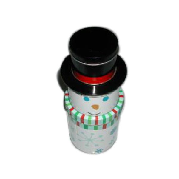 Buy Personalized Christmas Packaging Boxes Metal Material , Snowman Storage Box at wholesale prices