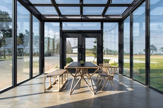 Buy Tempered 6063-T5 75/150 Glass Aluminum Sunshine Room at wholesale prices