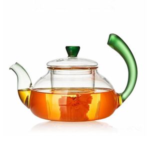 China 600ml Fire Burning Heat Resistant Borosilicate Glass Teapot on sale