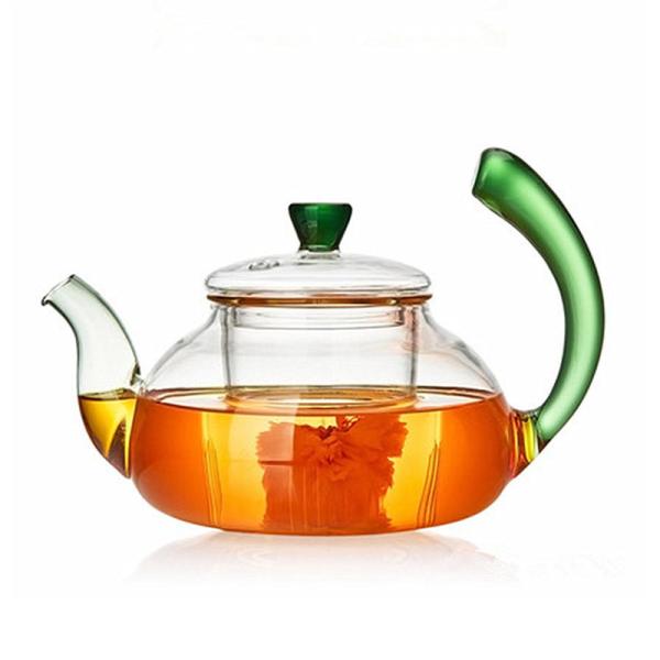 600ml Fire Burning Heat Resistant Borosilicate Glass Teapot