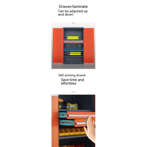 Commercial Furniture Double Door Storage Cabinet for Workshop and Office Organization