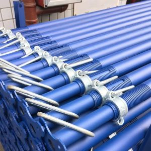 Reliable Steel Proptelescopic scaffolding props Silver Finish Extended Lifespan