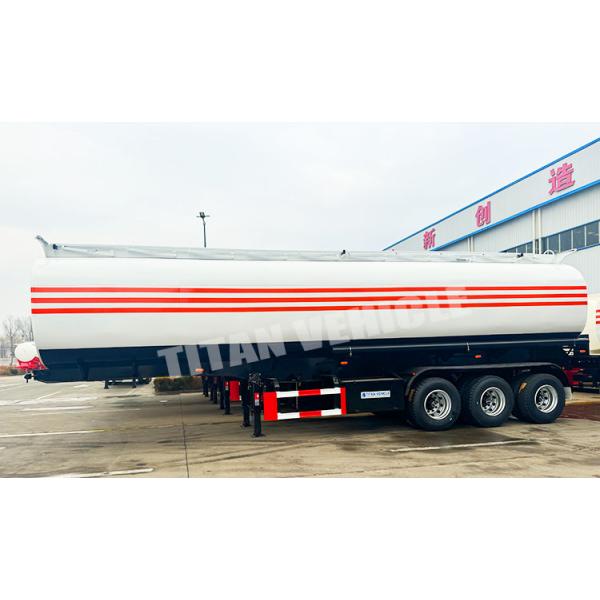 3 Axle 45000 Liters Semi Trailer Fuel Tank Diesel Fuel Tanker Trailer Oil Petrol Tanker