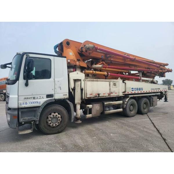 2014 Zoomlion 47m Concrete Pump Truck Concrete Boom Pump Concrete Mixer Machine Mercedes Benz Used Concrete Pump Truck