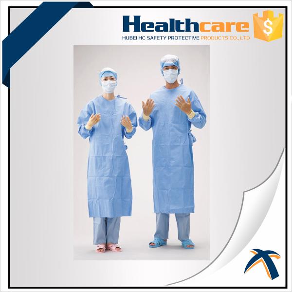 Buy CPE PE Disposable Isolation Gowns Ties On Neck And Waist at wholesale prices