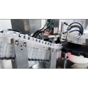 Automatic liquid Plugging Luer Lock Pre Filled Aseptic Plastic Syringe Filling