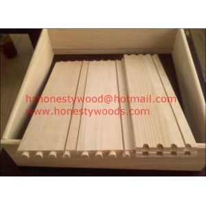 Quality Paulownia drawer sides and backs, Paulownia drawer component. Dovetail groove for sale
