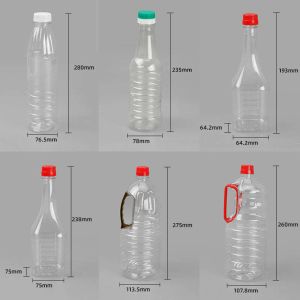 Leak Proof Plastic Condiment Bottles 760ml Edible Oil PET Bottles
