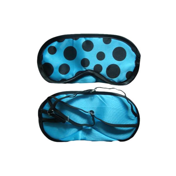 Pretty Dot Pattern Blue Sleeping Eye Shades , Adjustable Thin Elastics eye cover