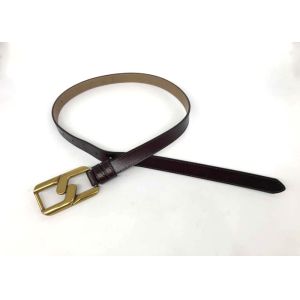 Jeans 23mm Women's Fashion Leather Belts Embossed Logo