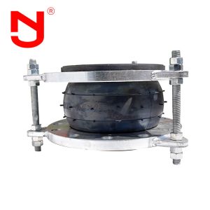 DN250 Flanged Rubber Expansion Joint Of Limit Pull Rod