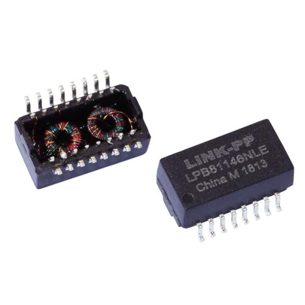 T1146NLT Lan Isolation Transformer Dual Port Modular Connector SMD 16 Pins