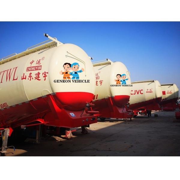 Buy 3 Axles 55M3 Tank 12 Weels 55Ton Cement Pneumatic Trailer at wholesale prices