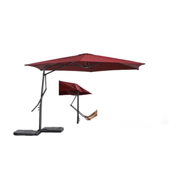 2.5M Steel Wrench Outdoor Hanging Umbrella Offset Hanging Patio Umbrella