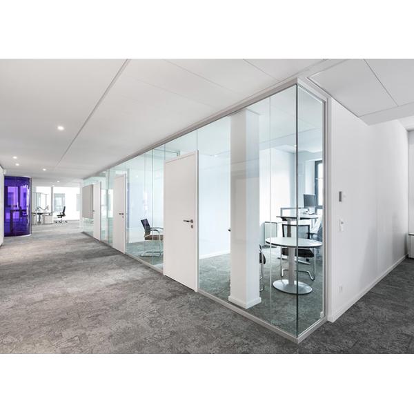 Sound Absorption Easy Assemble Glass Partition Wall For Office Partition Room High Quality Aluminum Frame