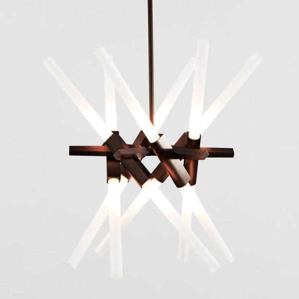 Black Gold Dining room Kitchen Living room farmhouse lighting Astral Agnes LED Chandelier(WH-MI-161)