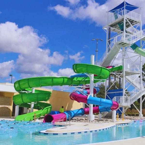 Buy Aquatic Park Swimming Pool Combination Spiral Tube Slide for Adult at wholesale prices
