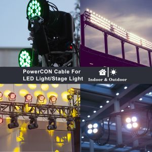 NEMA 5-15P to PowerCon NAC3FCA 14AWG SJTOW Power Cord 3M