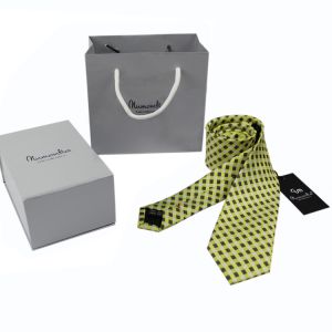 2013 Fashion GREEN checked Silk Neckties