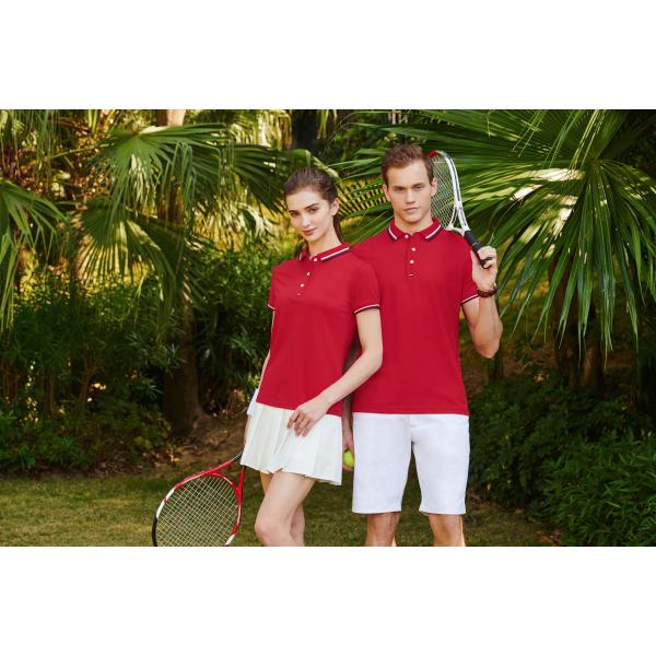 ODM Cotton 3D Embroidery Polo Short Sleeve Shirt 0.1mm Heat Transfer