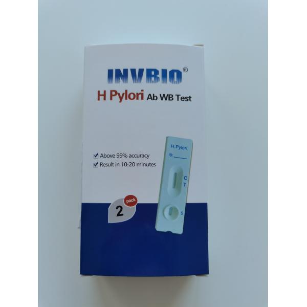 Buy 100% Sensitive Hospital H Pylori Ab Rapid Test Whole Blood Card For Human at wholesale prices