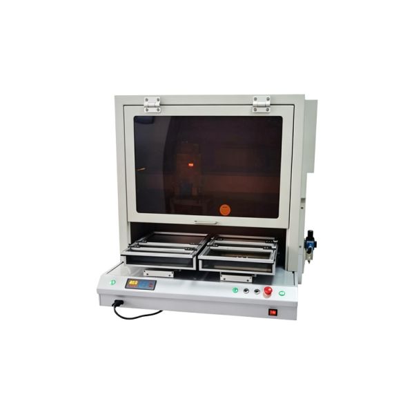 PCB Desktop Selective Coating Machine in operation