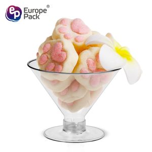 Quality 2020 Wholesale disposable round 135ML dessert cups pudding plastic cup eco-friendly for sale