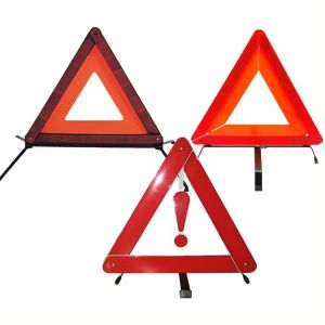 Portable 38.5cm Motorcycle Warning Triangle Side Road Emergency Triangles For