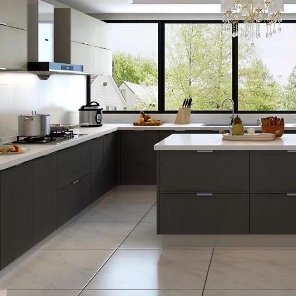 Buy Environmental Friendly Modern Kitchen Cabinet Complete with Faucet Accessories at wholesale prices