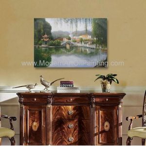 Hand Painted Claude Monet Oil Paintings Chinese Landscape Oil Paintings