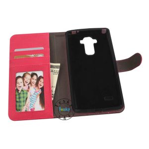 OEM leather wallet case for LG G4 NOTE ,various colors available