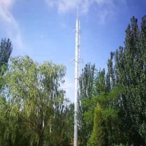 Artificial Self Supporting 50m Monopole Steel Tower