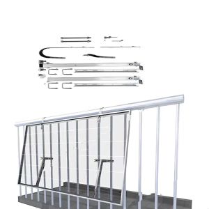 Versatile Roof Adjustable Solar Panel Tilt Mount Brackets 60m/s Wind Load For