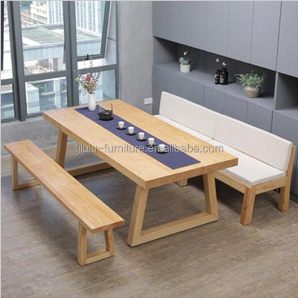 Office Building Nordic Art Assurance Customized Solid Wood Dining Table for Professional and Modern Design