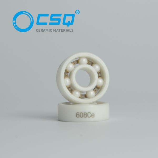 Buy ZrO2 Zirconia Ball Bearing 608 Abec 7 608 2rs ABEC3 Races Peek Cage Precision at wholesale prices