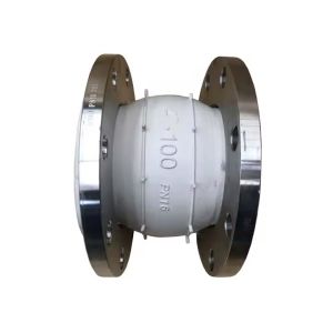 Quality DN50 PN6 Food Grade Single Ball Flanged Rubber Flex Connectors Expansion Joint for sale