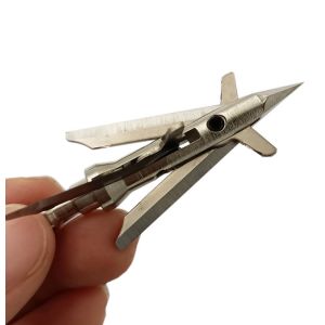 125 Grain 4blade Field Point Arrow Tips Expandable Broadheads