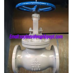 WCB cast steel metal seal globe valve 6'' and 8''