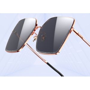 China Non Polarized Square Women Sunglasses 76028 Metal Frames on sale