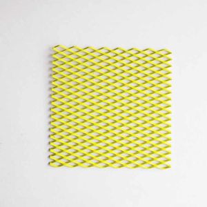 Custom Colors Powder Coating Mesh Ceiling Panels / Diamond Metal Mesh Panels