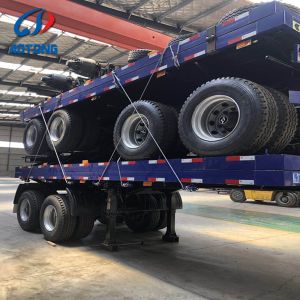 40FT Flatbed Container Trailer with 3 Axles and Air Suspension