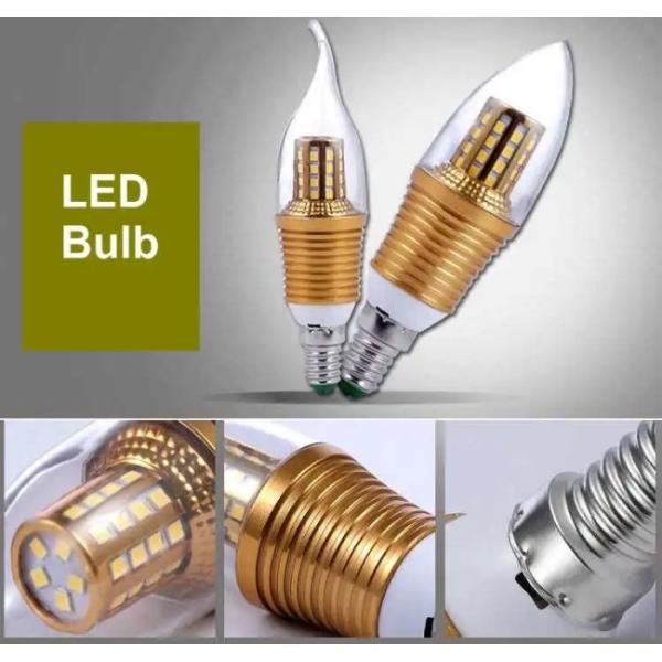 E27 Led Corn Bulb 265V E14 LED Candle Light 3000k For Home Office