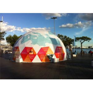 Quality Big Steel Frame Geodesic Dome Tent Sleeping Half Sphere Tent for sale