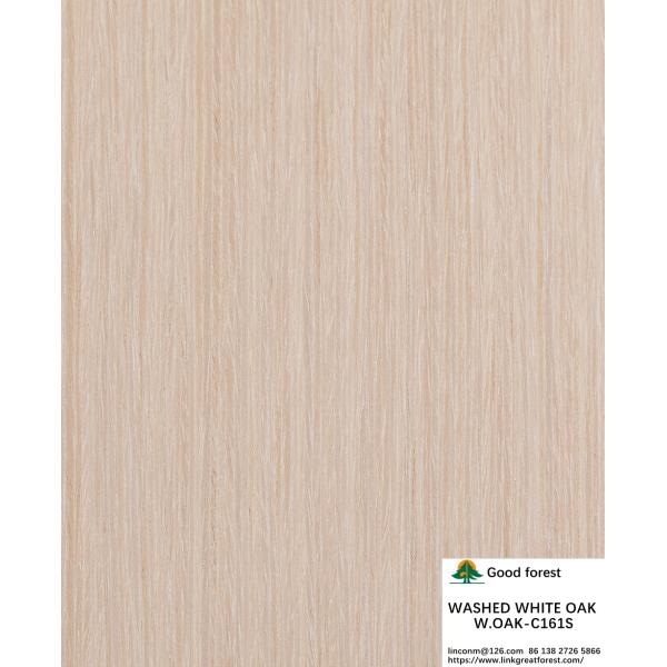 Man-Made Washed Oak Wood Veneer 0.15-0.55 Mm Thickness Customized For Hotel And Home Decoration China Makes W.OAK-161S / 1129S / 1162C / 1607C