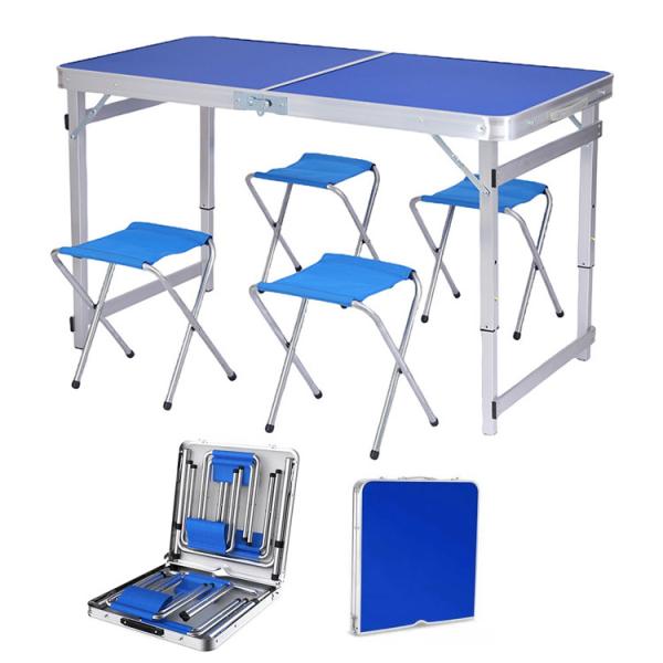 Modern Design Folding Portable Table and Chair Set for Barbecue Beach Picnic