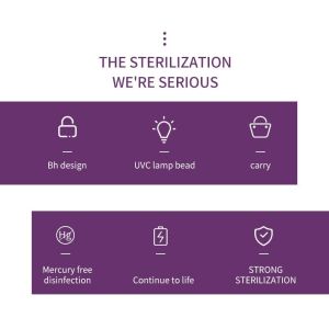 2W USB Portable Rechargeable Sterilization Disinfection UV Lamp